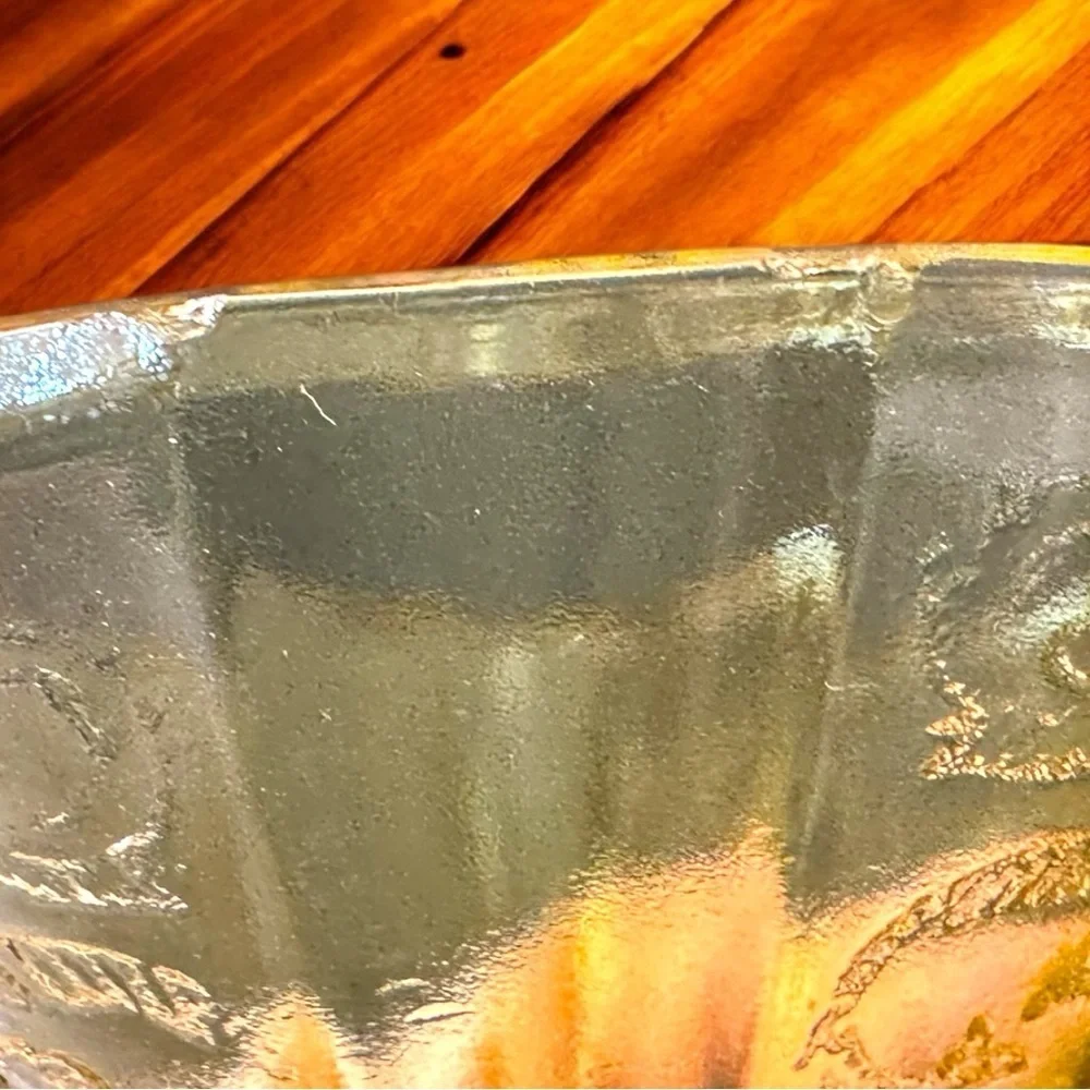 1930s Vintage Federal Glass Madrid Amber Depression Glass Sherbet Cups Set of 3